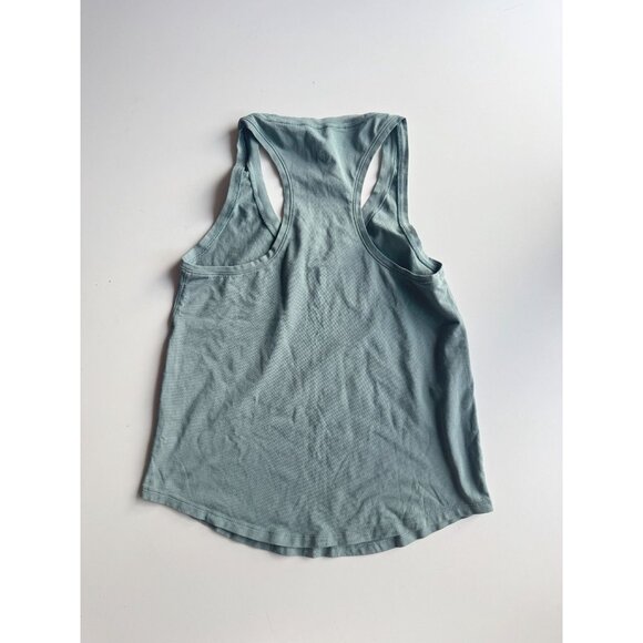 LULULEMON Mystic Green Pima Cotton Racerback Love Tank II Top, Size 4 - Picture 10 of 13